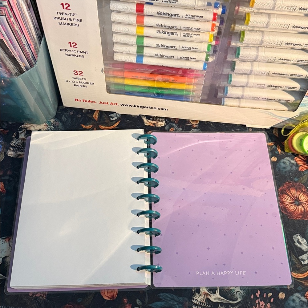Disney Happy Planner nightmare before xmas - notebook paper & metal discs - NEW - Picture 3 of 6